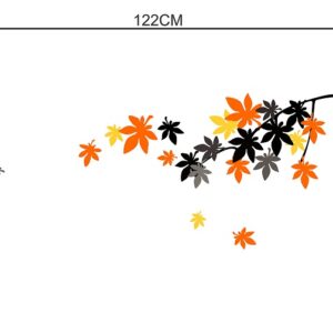 1bhaav Colorful Tree Leaves Design Wall Sticker