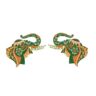 1bhaav Decorative Colorful Elephant Faces Wall Sticker