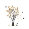 1bhaav Beautiful Tree with Flying Birds Wall Sticker