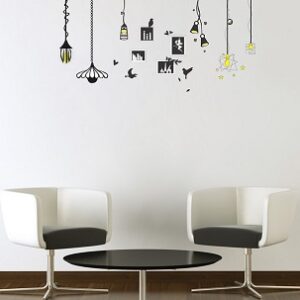 1bhaav Decorative lapms wih Frame Decorative Wall Sticker