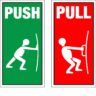 Push & Pull Stickers